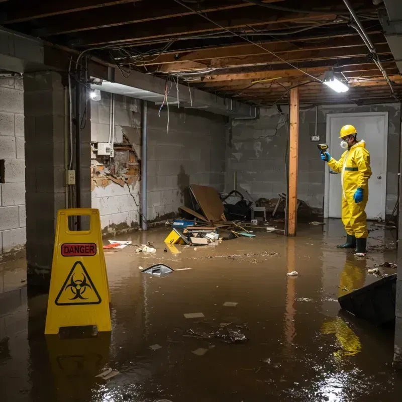 Flooded Basement Electrical Hazard in El Ojo, PR Property